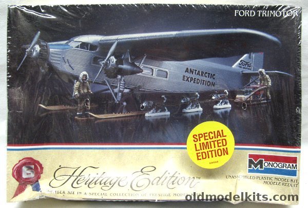 Monogram 1/77 Ford Trimotor - TWA or Admiral Byrds Antarctic Expedition - Heritage Edition, 6056 plastic model kit